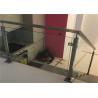 Buy cheap Square Post Stainless Steel Glass Balcony Railing Designs For Landing Balustrade from wholesalers