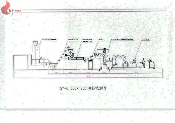 450 Mm X 1350 Mm Six Roll PVC Calender Machinery For Pvc Calendering Process