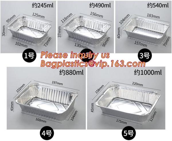 Buy cheap OEM Logo aluminium foil for food packing, disposable small foil tray, small aluminium foil container,Food grade aluminum from wholesalers