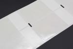 40x70-20mm Cable Adhesive Label 1mil White Gloss Transparent Water Resistant