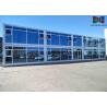 Buy cheap Painting Roof Panel Office Container House With Double - Glazing Glass Curtain from wholesalers