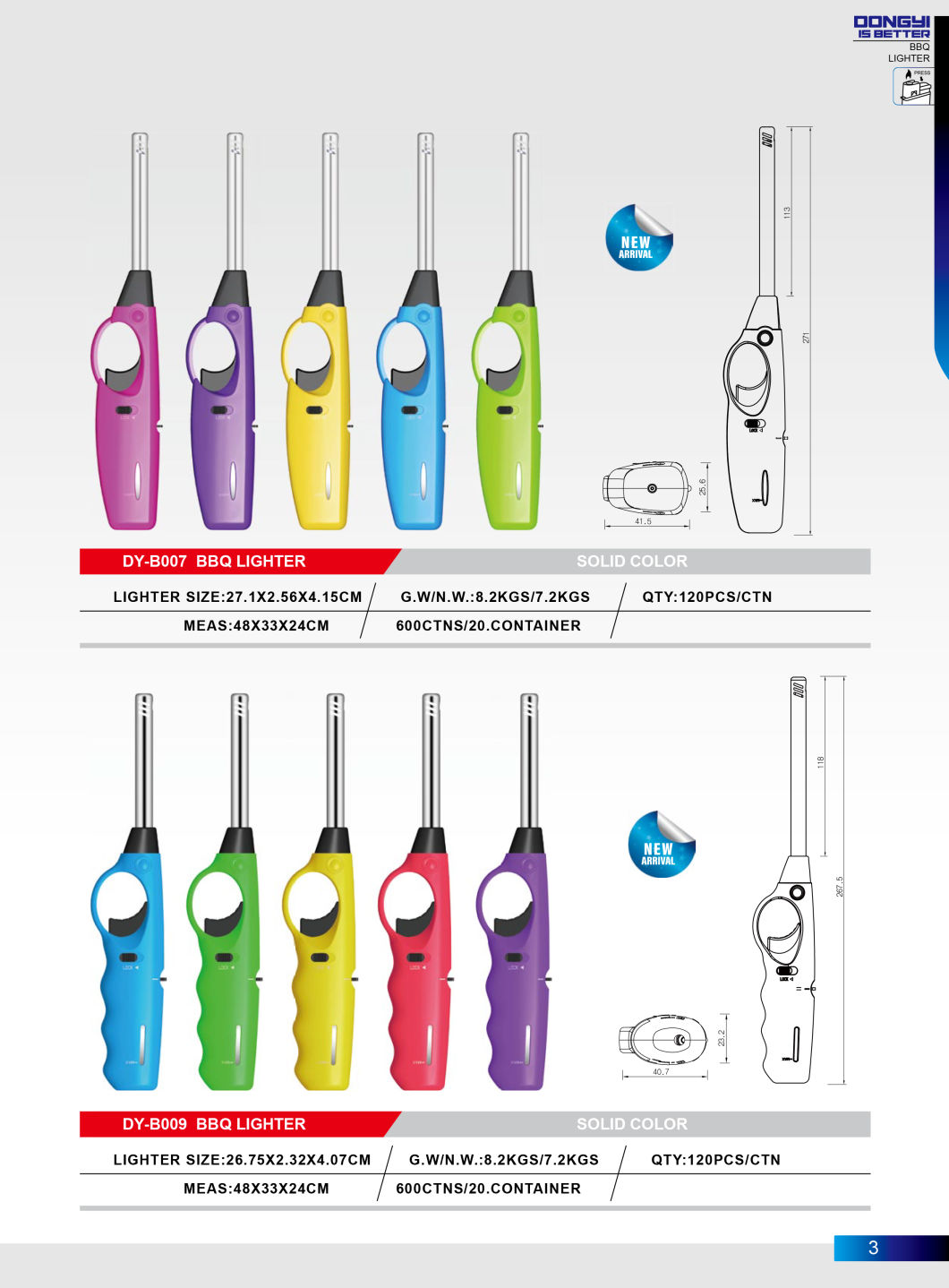 Hunan Dongyi Electric BBQ Electric Refillable Kitchen Long Lighter with Wholesale Price
