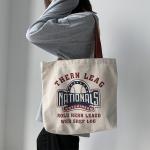 Buy cheap Vintage Simple Cotton Canvas Tote Bags For Woman UV Resistant from wholesalers