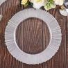 Buy cheap 13 Inch Gold Rimmed Electroplated Crystal Glass Plates OEM from wholesalers
