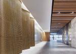 SS304 Woven Decorative Wire Mesh Facades 80mm