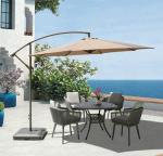 Buy cheap 2.7m Customized Logo Polyester Large Tilting Patio Umbrella Parasol from wholesalers
