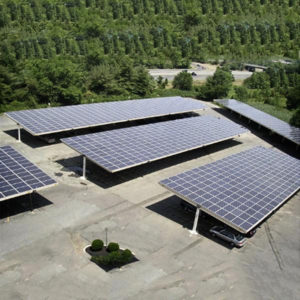 Buy cheap On/Off Grid Outdoor Carport Solar Systems Waterproof Photovoltaic Panel High Stability Galvanized Solar Car Parking Rack from wholesalers