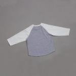 Baseball Custom Tee Shirts 190gsm 100% Cotton Toddler Raglan Sleeve 16T