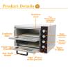 Buy cheap Double Layer Bakery Kitchen Equipment Electric Pizza Oven for Commercial Kitchen from wholesalers
