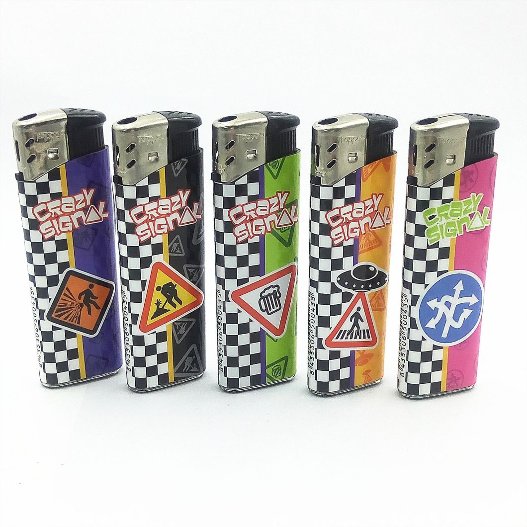 Dy-026 High-Quality Electronic Custom Sign Refillable Electronic Gas Cigarette Lighters