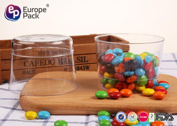 Buy cheap Clear Plastic Dessert Containers 250Ml Round Shape Disposable Dessert Cups from wholesalers