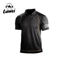 Buy cheap Breathable Office Cotton Polo T Shirts Short Sleeved Wear Oversize Uniform product