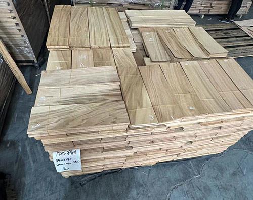 Buy cheap Thick 1.2mm European Oak Veneer Flooring light color D grade from wholesalers