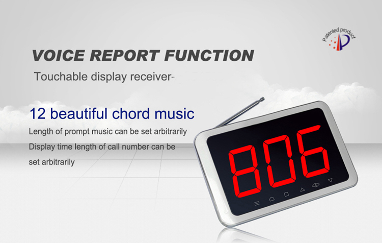 Wireless Digital Queue Management Number Calling System for Restaurant