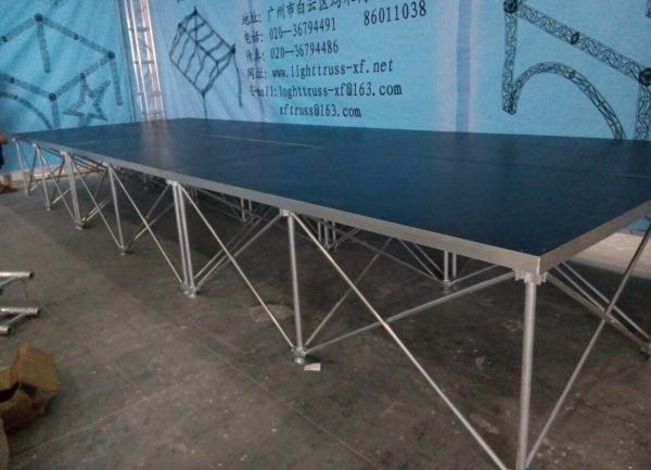 Buy cheap 18mm Red / Black Folding Movable Stage Platform with Anti-slip Plywood from wholesalers