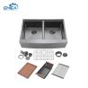 Buy cheap Handmade House Kitchen Sinks Apron Front stainless steel Double Bowl Kitchen Sinks from wholesalers