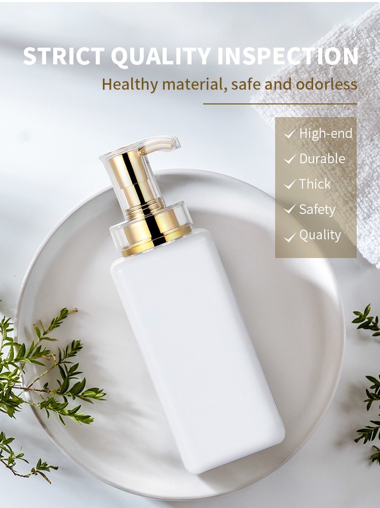 800ml Plastic Lotion Pump Bottle Square Shampoo Hair And Conditioner