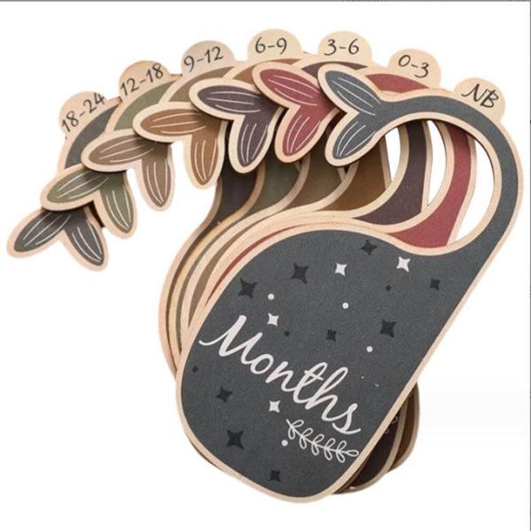 Buy cheap Double Sided Newborn Baby Cloth Divider Card 24 Month Bedroom Closet Divider from wholesalers