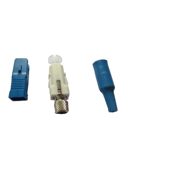 Buy cheap 0.9mm Sc Upc Optic Fiber Connector Telecomunication Class Blue Housing from wholesalers