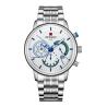 Buy cheap Stainless Steel Chain Mens Metal Strap Watches , Chronograph Mesh Wristband Watch from wholesalers