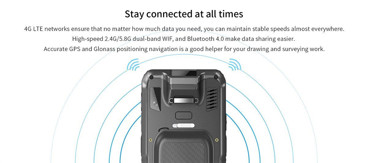 WiFi/GPRS/3G Enabled 6-inch Rugged Handheld Terminal With 1D/2D Barcode Scanner