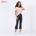 Lutury Yoga Wear Factory Women Naked Feeling Flared Roma Trousers Amazon