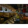 Buy cheap 3 Channels Leather Wood Restaurant Sofa Set Custom Size Furniture Without Arm from wholesalers