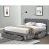 Buy cheap Plywood Linen Fabric Winged Ottoman Storage Bed Double Size from wholesalers