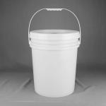HDPE Lubricant Bucket Industrial Grade White PP 20L Capacity