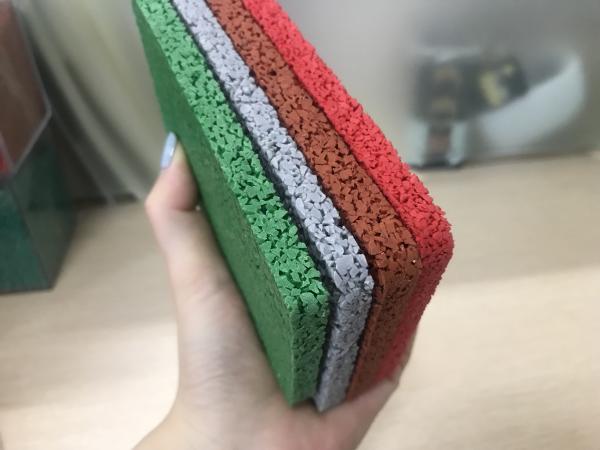 Buy cheap Breathable Water Permeable 2mm 4mm Rubber Granules Flooring from wholesalers