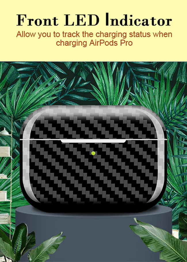 Glossy Twill Carbon Fiber Airpods Case For Airpods Pro 3