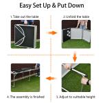 Outdoor Garden Bar Bistro Cafe Patio Party Portable Collapsible Metal Beer Pong