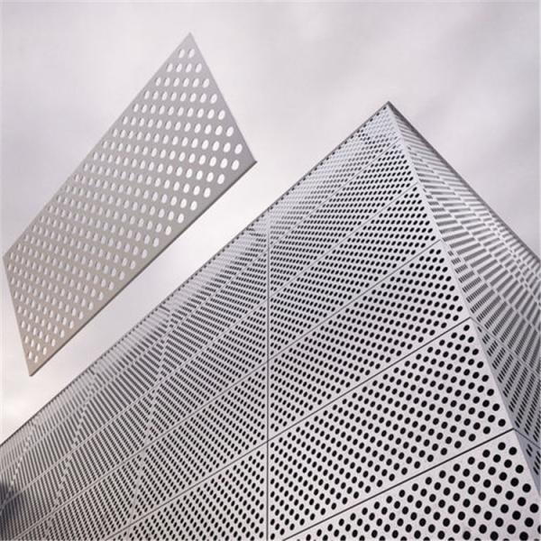 Buy cheap 1200x1200 Metal Building Facades Perforated Galvanized Steel Facade Panels from wholesalers