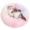 Buy cheap Rainbow Dog Bed Kennel Large Medium And Small Dogs Thickened Plush Round Kennel Pad Cat Pad Dog Bed Amazon from wholesalers