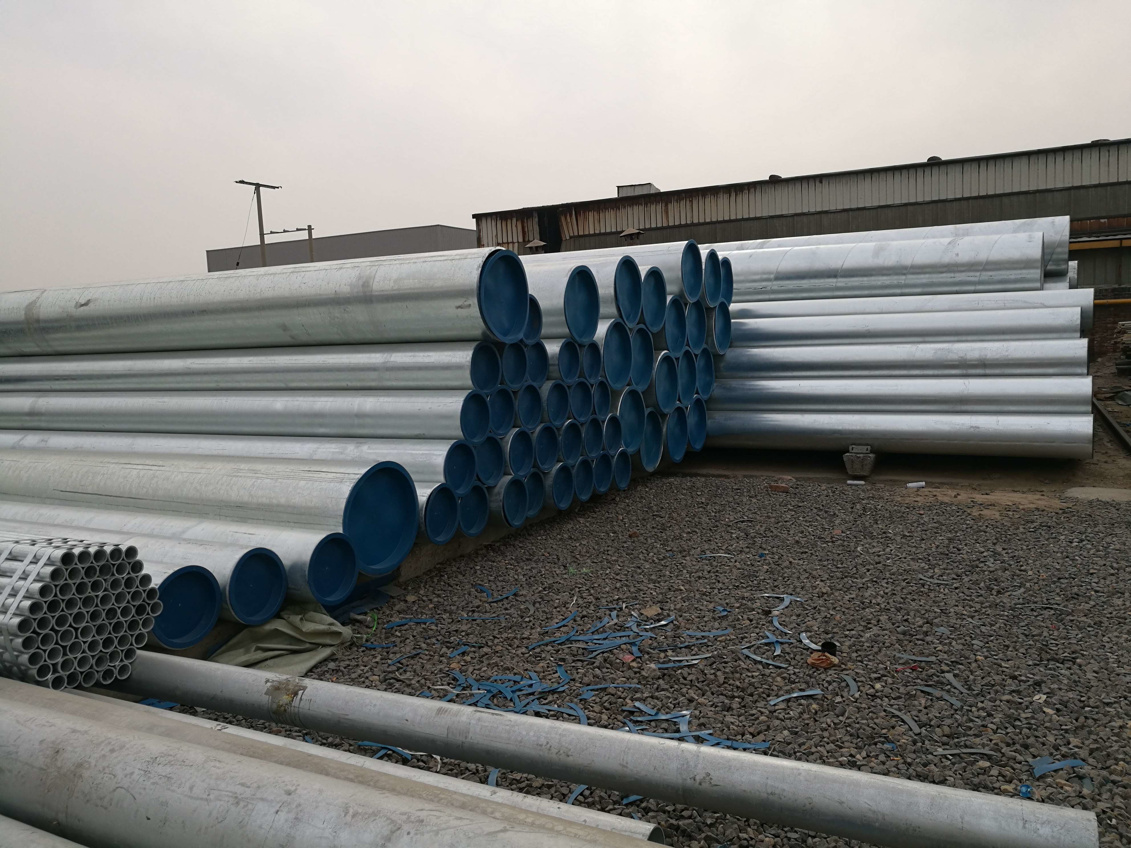 Galvanized Welded Steel Pipe , X65 Cs Erw Pipe