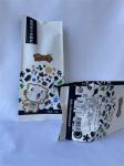 ISO Side Gusset White Kraft Paper Pouches Plastic Laminated Eco Friendly