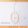 Buy cheap Multifunctional Wooden Clothes Hanger Unpainted Scarf Ring Hanger from wholesalers