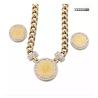 Buy cheap Rooster Pattern Stainless Steel Jewelry Set French Style Vintage Rhinestone Jewelry from wholesalers