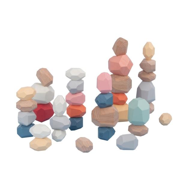 Buy cheap Stones Balance Number Wooden Blocks Set For Toddlers 36pcs from wholesalers