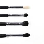 Vegan Black Handle Facial Makeup Brushes 6pcs Private Label OEM