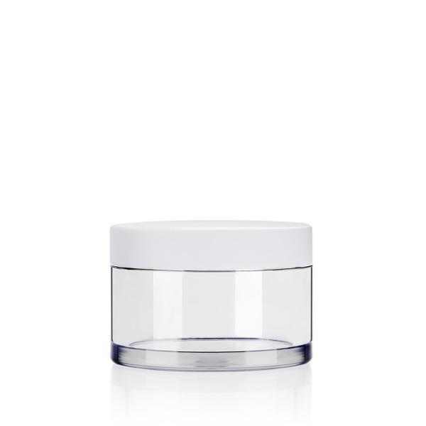 Buy cheap Heavy Wall Crystal PET Plastic Jars 50ml Cosmetic Jars For Facial Mask from wholesalers