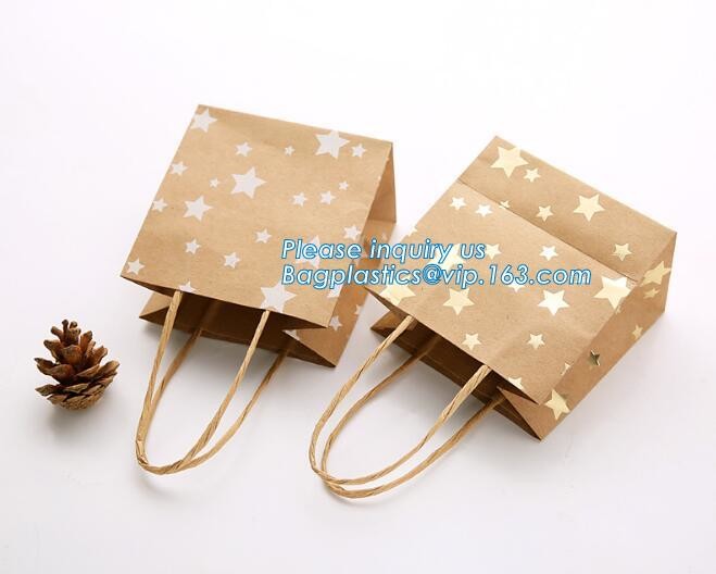 Elegant Embossed For Presents Clothing Wedding Birthday Bridal Baby Shower Paper Gift Bags Modern Fancy Cute Paper Premi