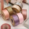 Buy cheap Custom Double Sided Satin Wrap Ribbon Sustainable Decoration Silk Ribbon Ivory Purple from wholesalers