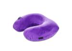 outdoor product U Shape Inflatable Car Pillow Airplane Neck Pillow blue pillow