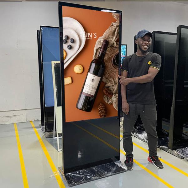 Buy cheap Commercial Floor Standing Digital Signage Stand 43" 49" 55" 65" Touch Screen Display Kiosk from wholesalers