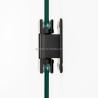 Buy cheap QJY-HD Tempered Glass Black Adjustable Hinged Single Framleless Shower Door for Living Room from wholesalers