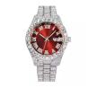 Buy cheap Luxury Custom Bling Hip Hop Fully Iced Out Watches Silver Gold Blue Dial Men Wrist from wholesalers