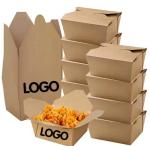Bioegradable Kraft Paper Food Container Lunch Meal Box Kraft Paper Box