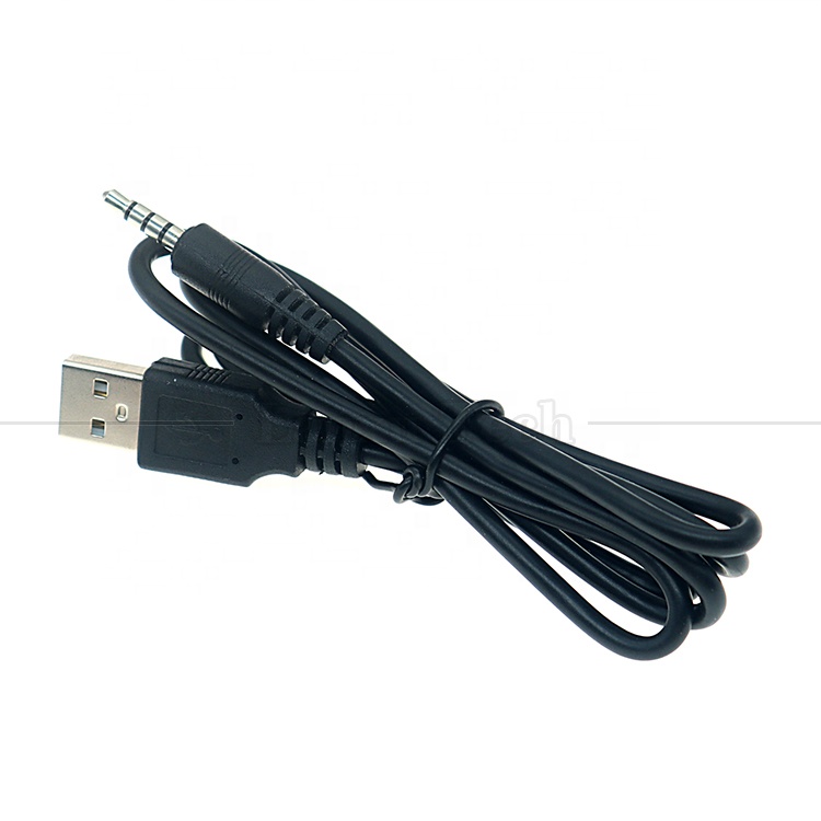 High Quality USB to 4 Poles 3.5mm AUX Stereo Jack Adapter Cable