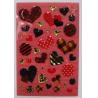 Buy cheap Fashion Leopard Heart Shaped Epoxy Stickers For Bags / Cell Phone 80 X 120mm from wholesalers